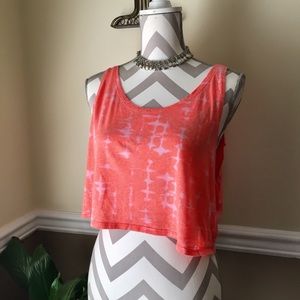 🍁Orange tye dye crop top